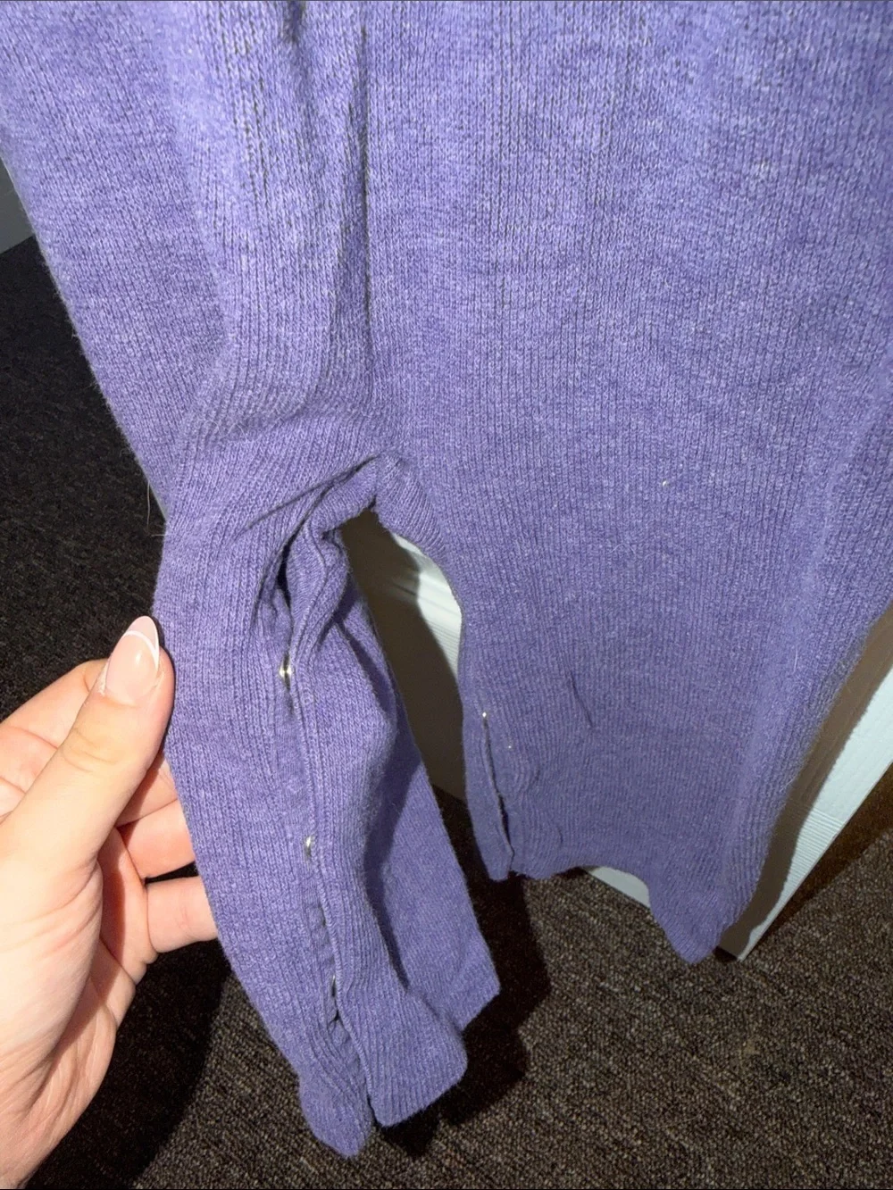 Ralph Lauren Purple Shawl Collar One-Piece for baby 12m